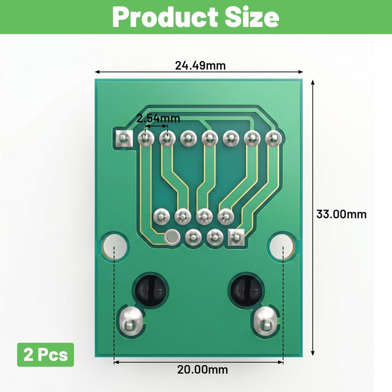 Eldraqth 2 Pcs RJ45 Ethernet Single Female Connector Breakout Board