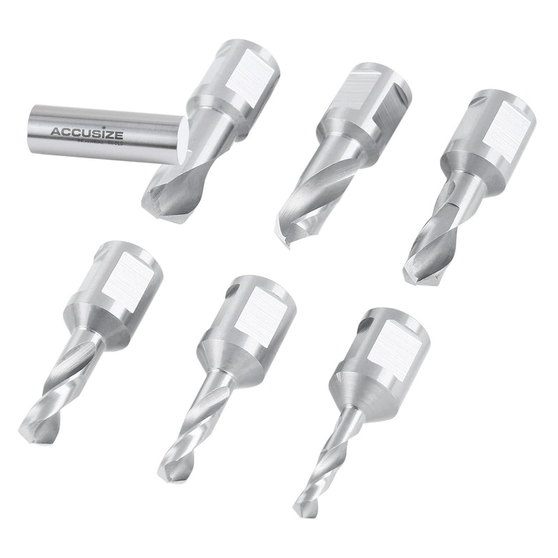 Accusize Industrial Tools 6pcs/Set H.S.S. Fully Ground Drill Set with