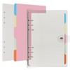 Toplive A6 Ring Binder 6 Round Ring Binder Transparent PVC