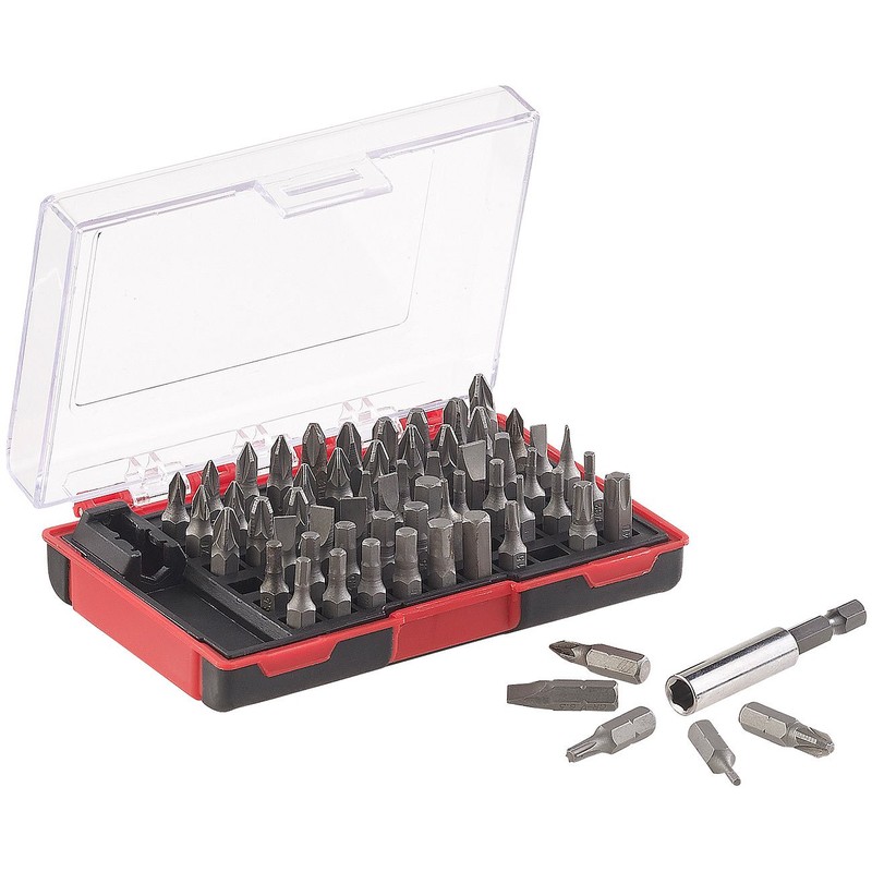AGT Professional Bit Set: 61-Piece Bit Set with Magnetic Bit
