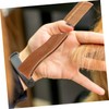 BIUDECO 1pc Folding Beard Comb Leather Case Portable Wooden Hair
