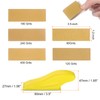 sourcing map 100pcs Detail Sander Paper Kit 80/120/180/240/400 Grits 3.5"