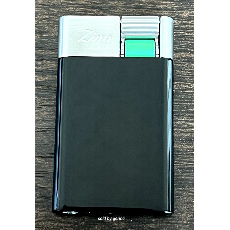 Zino ZM Jetflame Cigar Lighter, Black & Brushed Chrome, 51002979,