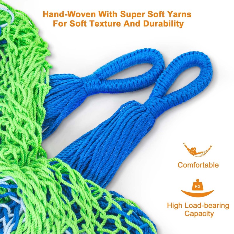 Lazy Daze Hammocks Handwoven Mayan Hammock, 10.5 FT Soft Rope