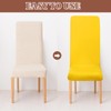 sourcing map 4Pcs Dining Room Chair Covers, 45-55cm Soft Stretch