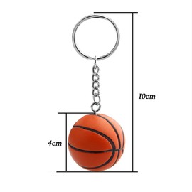 Basketball Player Gifts Basketball Charm Keychain Basketball Gifts for Basketball Fans & Coaches (Basketball Charm Keychain)