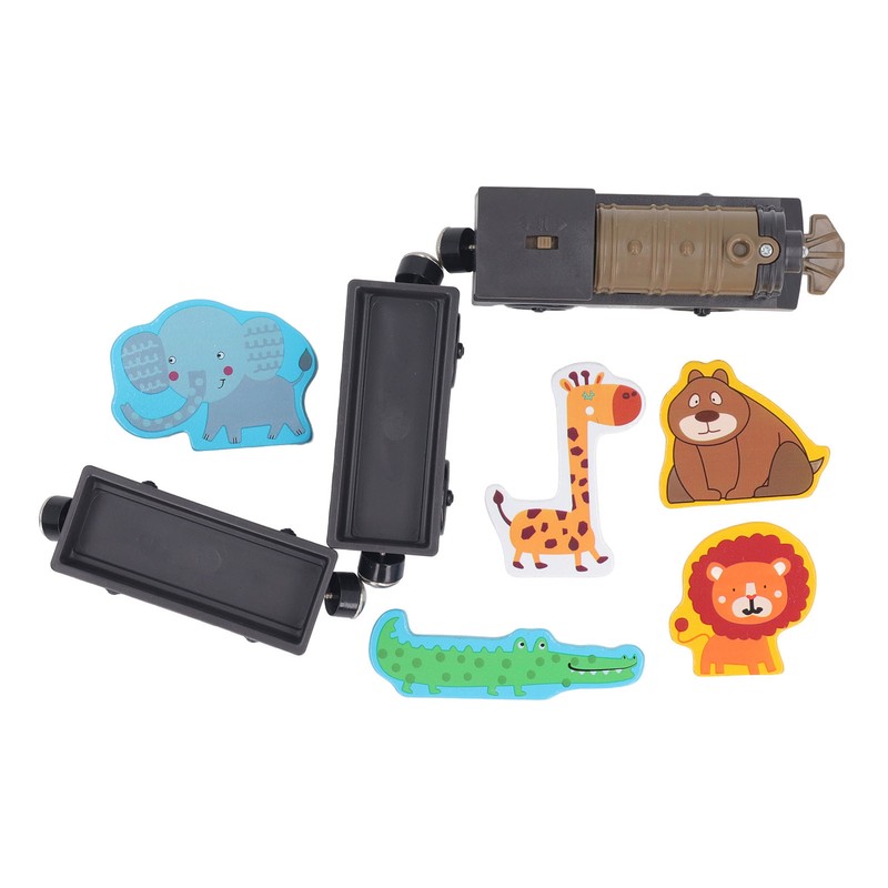 Electric Magnetic Animal Toy Train Set Preschool Educational Learning Toy