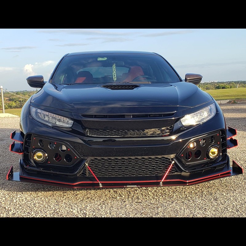 DREAMOTOR 2PCS 8"-11" Adjustable Front Bumper Lip Splitter Diffuser Strut