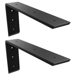 Countertop Support Brackets L Brackets Heavy Duty 12 Inch Metal Countertop Shelf Brackets 0.4 Inch Thick 12"x6"x2.5" for Quartz/Granite/Wood/Concrete/Laminate Countertops (2pack)