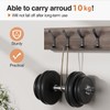susswiff 10-Pack Coat Hook for Hanging, 10KG (Max), Stainless Wall