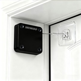 SHIMIDO Upgraded Retractable Automatic Door Closer - Tool-Free Installation, Powerful 3.5lb Pull Shuts Doors Completely - Compact Universal Fit for Screen, Sliding & Almost All Doors (Black)
