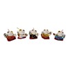 Starlet24 Set of 5 Chinese Lucky Cats Ceramic Decorative Lucky