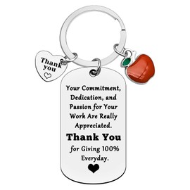 Ximalun Teacher Gifts Keyring Teacher Appreciation Gifts Graduation Christmas Birthday Teachers Day Leaving Retirement End of Year Gifts Thank You Gifts for Teacher Employee Colleague