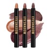 Eyeshadow Cream Stick Set, 3 Shimmer Shades Cream Eyeshadow Sticks,