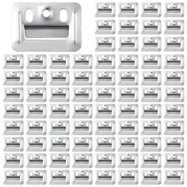 100pcs Stainless Steel Z-Clips (1.73"/44mmx1.22"/31mm) - Wall Panel Fixing Piece, Clamp for Integrated Wall Panel, Heavy Duty Wall Panel Buckle for Toilet Seats & Furniture Mounting