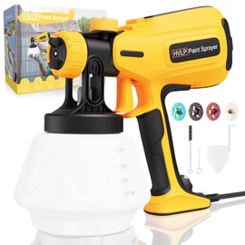 KOVDON Paint-Sprayer, 700W HVLP Spray Gun, 2024 Upgraded, 4 Copper Nozzles & 3 Spray Patterns, Easy to Clean, Ideal Paint Sprayer for Furniture, Cabinets, Fences, Decks, Walls, DIY Projects, etc.