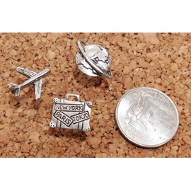 "Travel The World" Decorative Push Pins, 15 Pieces - T-84/1AS