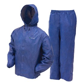 FROGG TOGGS Men's Ultra-Lite2 Waterproof Breathable Rain Suit Long, Blue, Medium Short