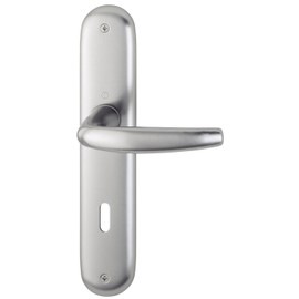 Hoppe Atlanta (Langschild) Doorknob, Aluminium Nature for Indoor, Doorknob-Trimming, Profile Actuator