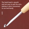 2 mm Crochet Hooks, Ergonomic Handle for Arthritic Hands, Wooden