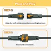 cshare Extension Cords for String Lights Inflatable Decorations, 2 Pin