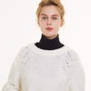 Turtleneck Dickies Women, Fake Turtleneck Half Mock Turtlenecks Dickies, Black