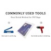 MITOB 100 Pack 4.3x5.9 inch Clear POF Heat Shrink Wrap