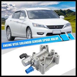 Hihaha Engine Variable Valve Timing VVT Solenoid with Sensor Gasket for Honda Accord Civic CRV Crosstour for Acura ILX TSX VTEC Solenoid Sensor Spool Valve 15811-R40-A01 Durable Material