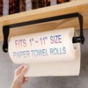 GOWODOOO Paper Towel Holder Under cabinets,Wall Mount Paper Towels Holder