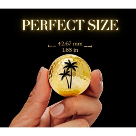 CybGene Palm Tree Gifts Golf Balls Set of 3, Golf Lovers from Daughter, Son, Wife, for Father's Day, Birthday, Retirement, Christmas