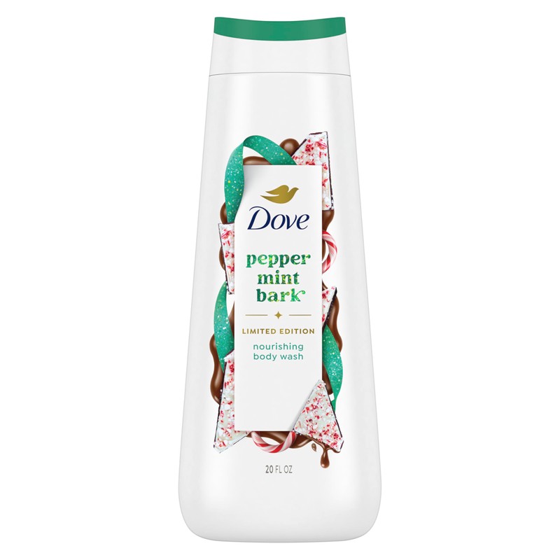Dove Limited Edition Holiday Treats Body Wash Peppermint Bark for
