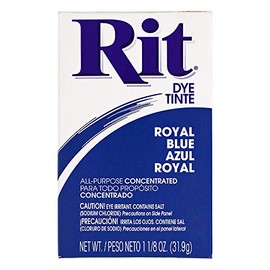 All Purpose Concentrated Rit Dye Powder for Clothing, Décor, and Crafts – Royal Blue (1 Pack)
