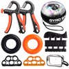 Hand Exerciser Set, 8 Pieces Finger Exerciser, Gyro Ball, Grip