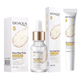 UNIVERSOENLNEA.COM  Duo Serum y Crema ojos Arroz Aclarante Elimina Manchas Oscuras Cuidado de la Piel, Mejora y Nutre La Piel Acido Hialurnico...     