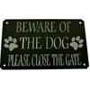 RIFOSA 6"x8" Close The Gate Sign Beware Of The Dog