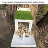 Squirrel Feeder, Solid Structure Weather Proof Metal Squirrel Feeding Box