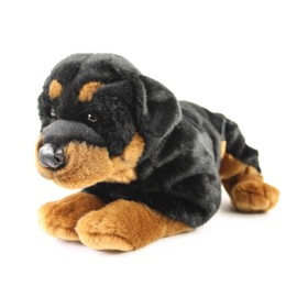 Cuddly Toy Rottweiler Rob 45 cm Lying Brown / Black Plush Dog Plush Rottweiler Uni-Toys
