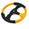Forestcart 12.5" Steering Wheel w/ Horn Yellow 6 Hole,EZGO Club