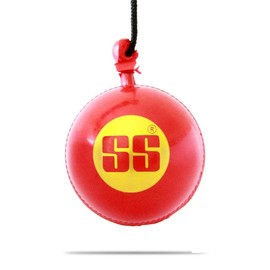 SS Hanging Ball for Bat Knocking and Practice with Reaction String (Embossed Seam)