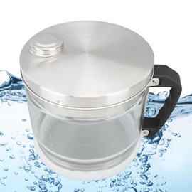 Glass Distilled Water Storage Container 4L Replacement Collector Bottle for Home Beauty Countertop Distiller