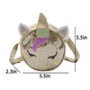 Amamcy Little Girls Unicorn Crossbody Purse Sequin Shoulder Purse Unicorn