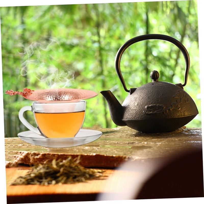 ABOOFAN Copper Plum Strainer Heat Resistant Loose Leaf Infuser for