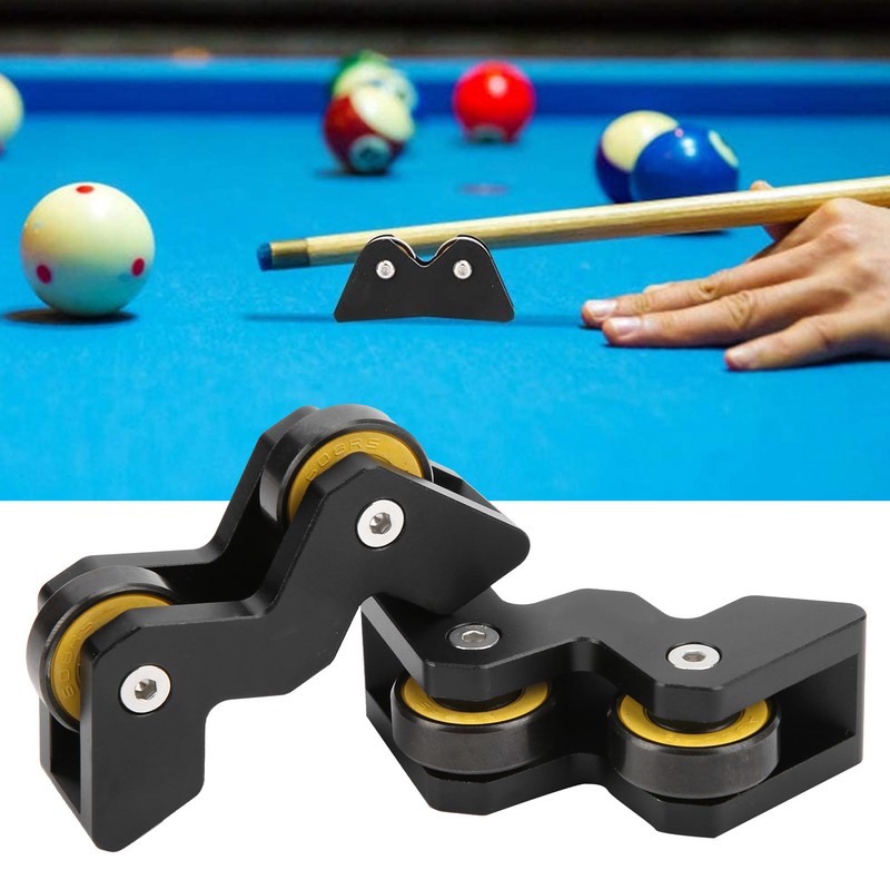 2PCS Aluminium and Bearing Billiards Cue Straightness Detector Straightening Calibrator