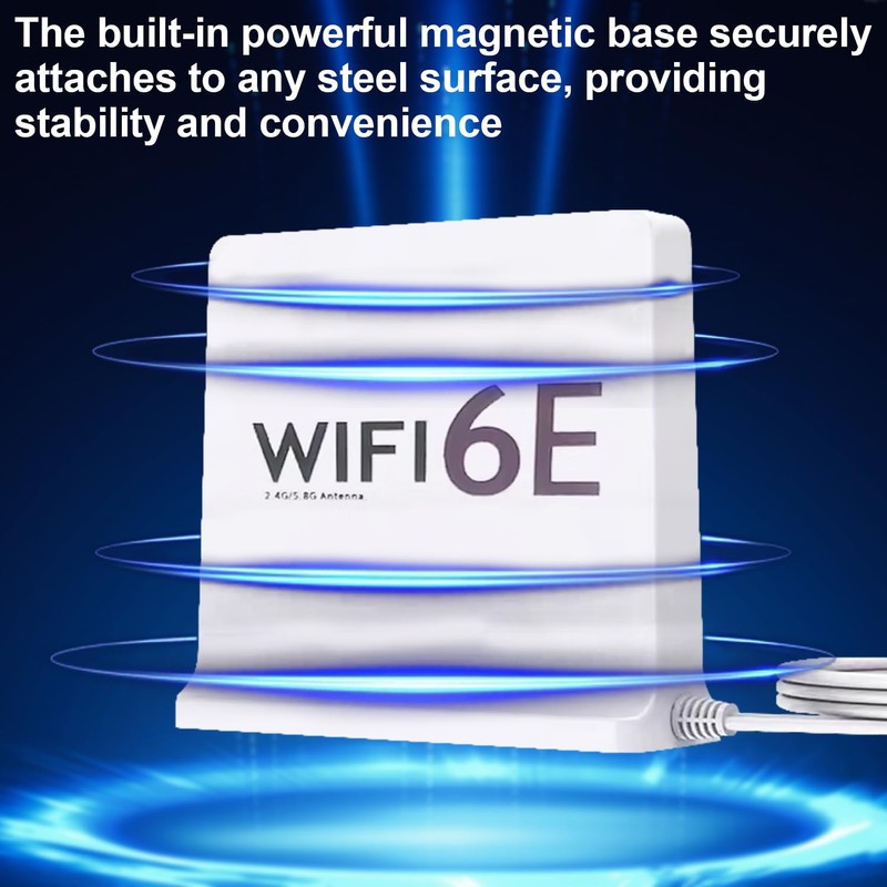 Tri-Band WiFi Antenna with 12dBi Gain and TS9 Connector –