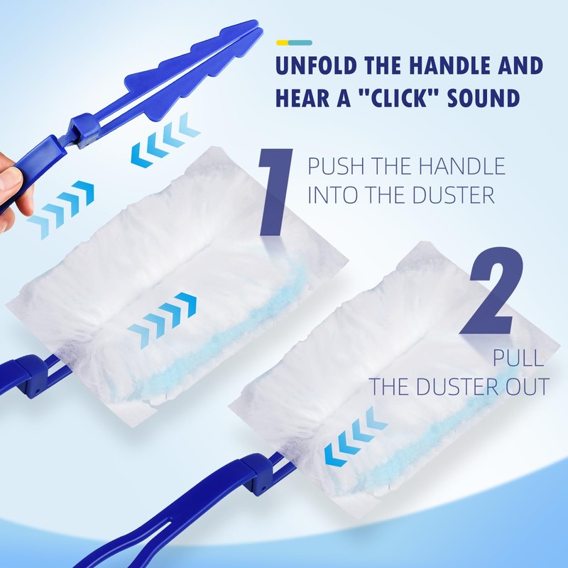 30 Count Duster Refills Compatible with Swiffer Dusters 180 /