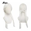 OEM Peluca Sintética Mama Coco Cosplay Peluca Blanca Nieve Larga
