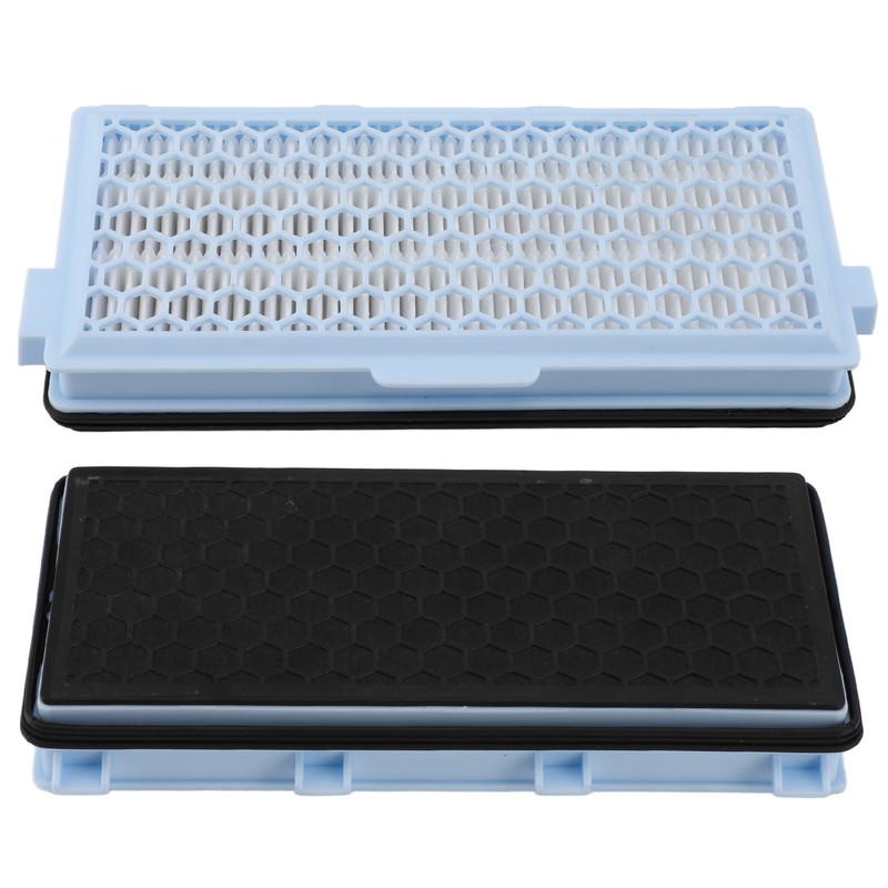 2Pcs Vacuum Cleaner Activated Carbon Filter Replacement for Miele C1