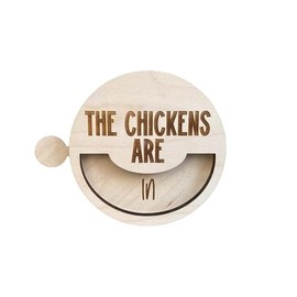 Chickens Are In or Out Sign Reminder - Chicken Coop Sign