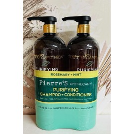 Pierre’s Apothecary ~ Rosemary & Mint Purifying Shampoo & Conditioner 32 fl oz