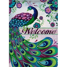 NAIMOER Welcome Diamond Art Kits for Adults Beginner, Full Drill 5D Peacock Diamond Art Kits, DIY Diamond Art Kits Animals Picture Art Painting Craft for Home Wall Decor 11.8x15.7inch